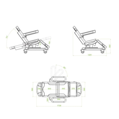 Phlebotomy and Dialysis Chair «Micra» black