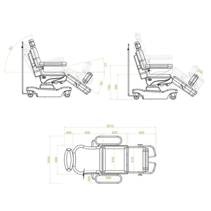 «Panamera» Treatment Chair yellow