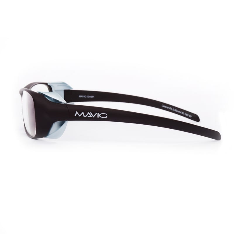 MAVIG X-Ray Protective Glasses BR126 L | Pb 0.50 mm | cocoa - light blue