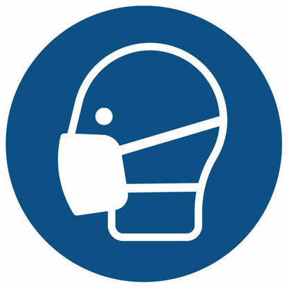 "Wear Mask" Mandatory Safety Sticker (foil)
