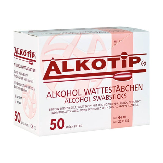 Alkotip alcohol Swab Sticks, 50 PCS