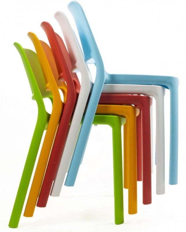 Stacking Chair orange