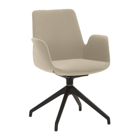 myHELIOS Waiting Room Chair polished aluminium base | grey