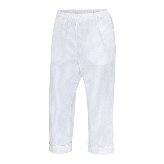 Women's Seersucker ¾ Length Trousers 56