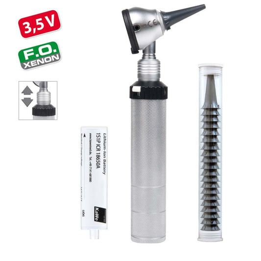 Kawe Eurolight F.O. 30 3.5 V Otoscope incl. NiMH rechargeable battery