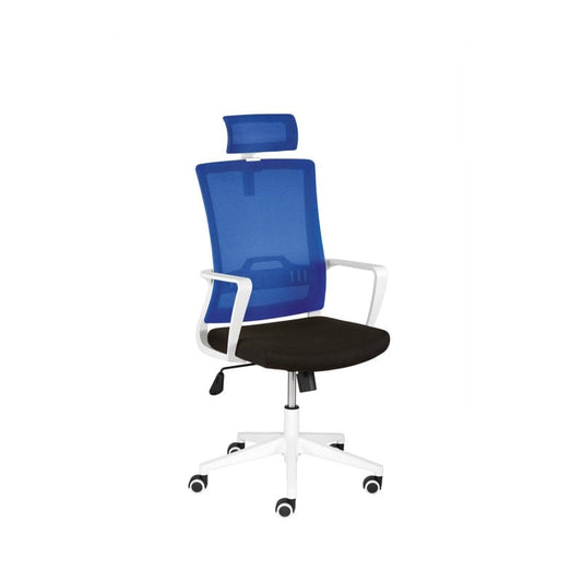 mySTUDIO Swivel Chair white, blue