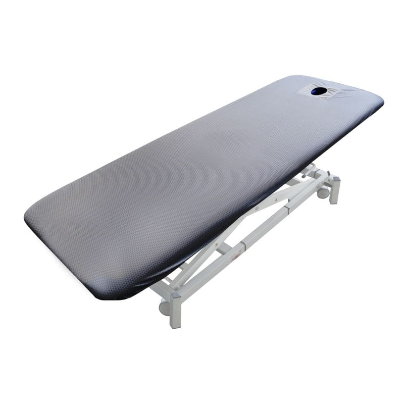 TOUCHME Treatment Table Covers with face cut-out, 80 x 195 cm | Antiviral slate