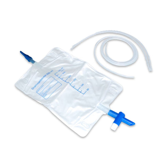 Soft Silicone Drains with bag CH 21