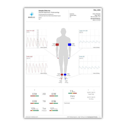 AngE™ Basic ABI OPO (arterial) + D-PPG-LRR (venous)