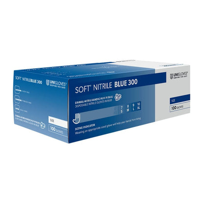 Unigloves SOFT® NITRILE BLUE 300 M