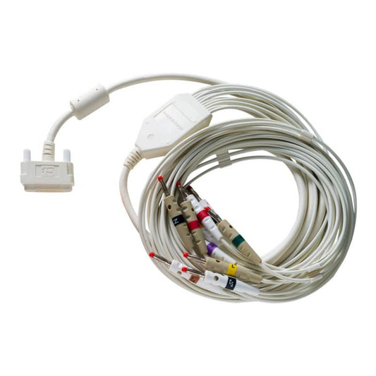 Cardioline ECG Patient Cable with 10 banana plugs