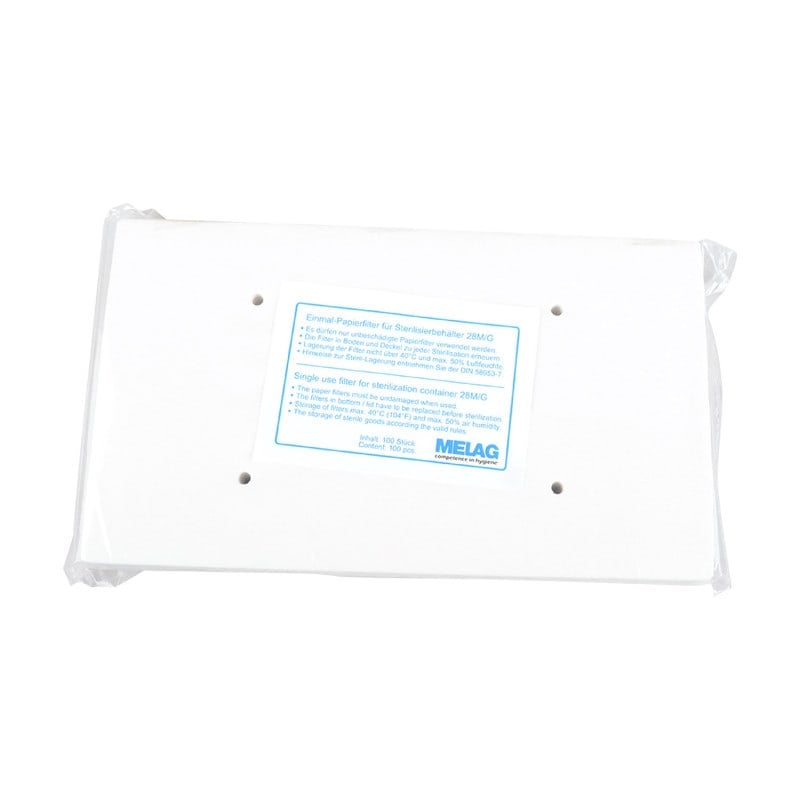 Melag Paper Filters 29.5 x 10.5 cm (for container 15M-15L)