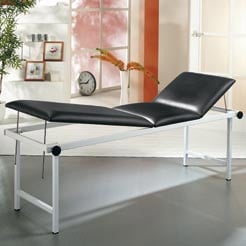 3-Section Exam Table chrome plated steel | antique pink