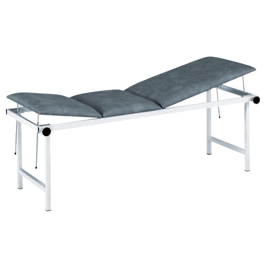 3-Section Exam Table chrome plated steel | black
