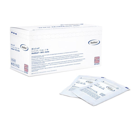 Sterile Drainage Compresses, 12x folded 7.5 x 7.5 cm