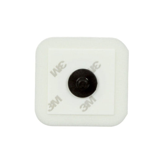 3M Foam ECG Electrodes with stainless steel button, 3.7 x 3.3cm (2228)