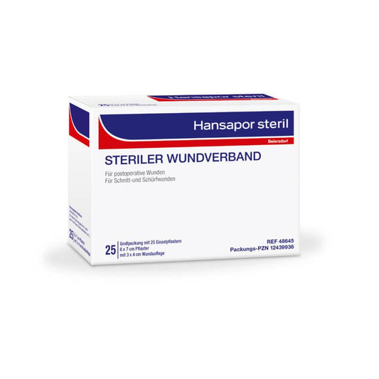 Hansapor sterile 8 x 10cm | 25 pcs