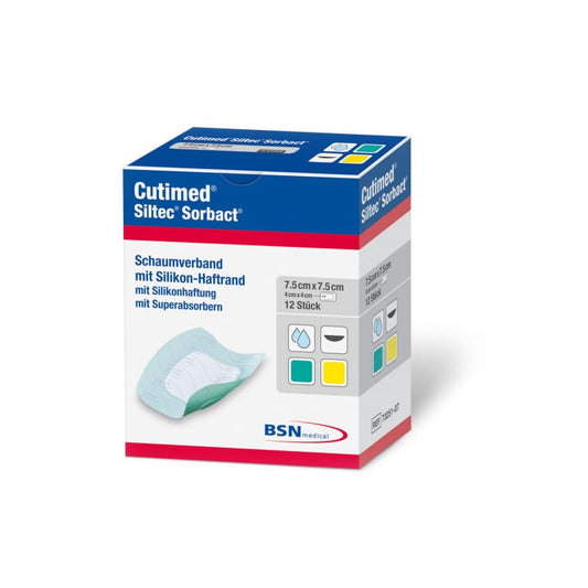 Cutimed® Siltec® Sorbact® 15 cm x 15 cm (12 PCS)