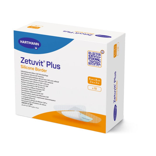 Zetuvit Plus Silicone Border 23 x 23 cm
