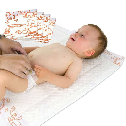 Baby Underlays 40x60cm, 50pcs. dinosaurs (green)