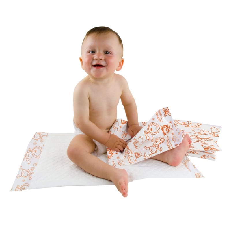 Baby Underlays 40x60cm, 50pcs. princesses (pink)