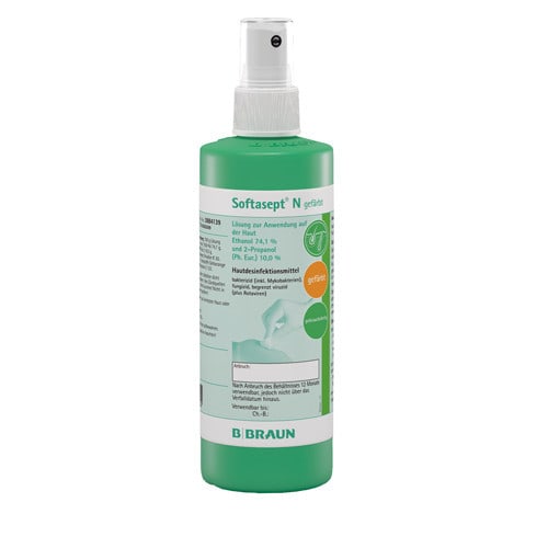 Softasept N Coloured 250ml spray bottle