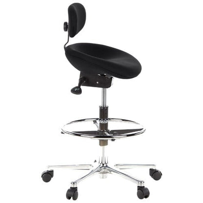 Ergonomic Swivel Stool dark blue