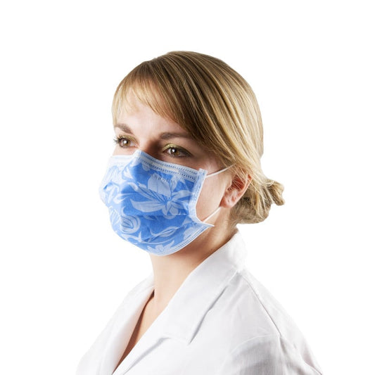 Monoart® Surgical Mask with flower pattern pink