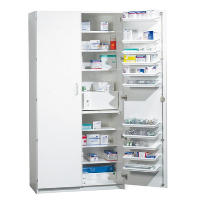 Medicine Cabinet with medical fridge | beech