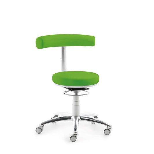 MyQuIZZ Practical Swivel Stool aluminium base | grey
