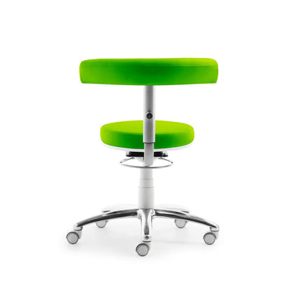 MyQuIZZ Practical Swivel Stool base en plastique | vert