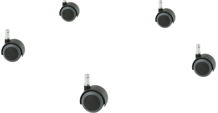 Hard Floor Castors, Unbraked