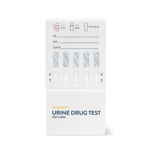 SureStep™ Urine Drug Test Dip Card (5-Panel Multi Drug Dip Test) COC-AMP300-MET-THC-OPI