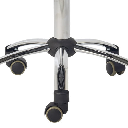 Saddle Stool with Backrest black