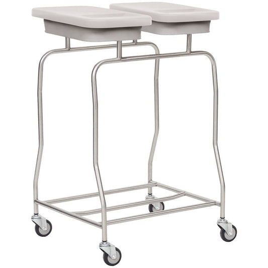 Laundry Trolley, 2 Compartments black | yellow